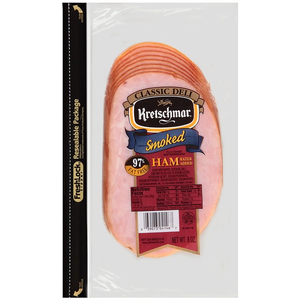 Kretschmar Ham Classic Deli Smoked 97 Fat Free, 8 oz La Comprita